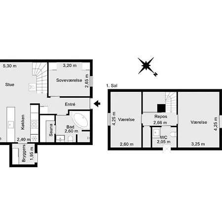 Βίλα Hyggeligt Taet Pa Vandet I Bro